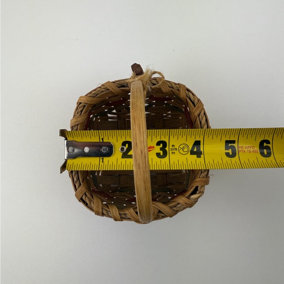 Vintage Miniature Basket Farmhouse Primitive Christmas Folk Art Country Decor! - Picture 15 of 16